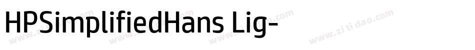 HPSimplifiedHans Lig字体转换